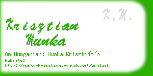 krisztian munka business card